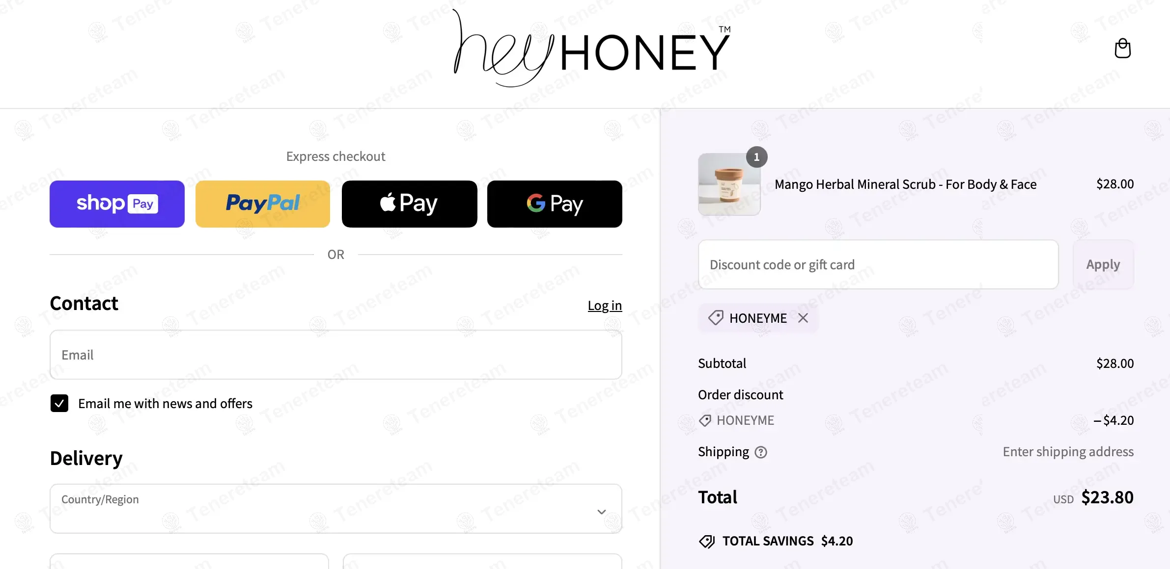 Hey Honey coupon code: 15% off with HoneyMe. Tested and valid as 1 year ago.