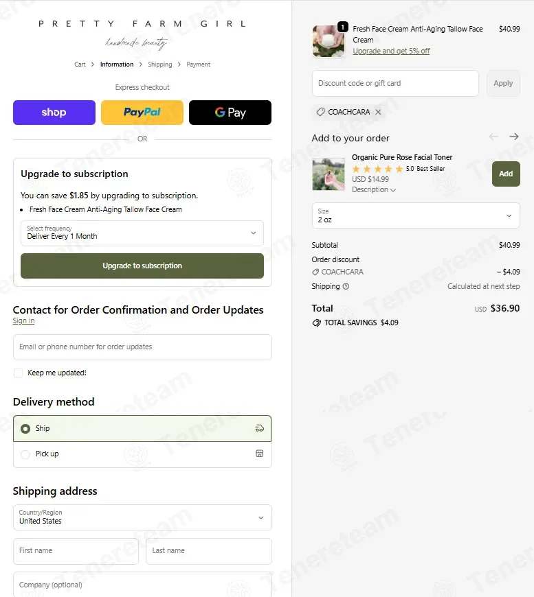 Pretty Farm Girl coupon code: 10% off with COACHCARA. Tested and valid as 7 months ago.