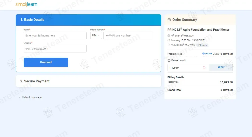 SimpliLearn coupon code: 5% off with CERT5. Tested and valid as 11 months ago.