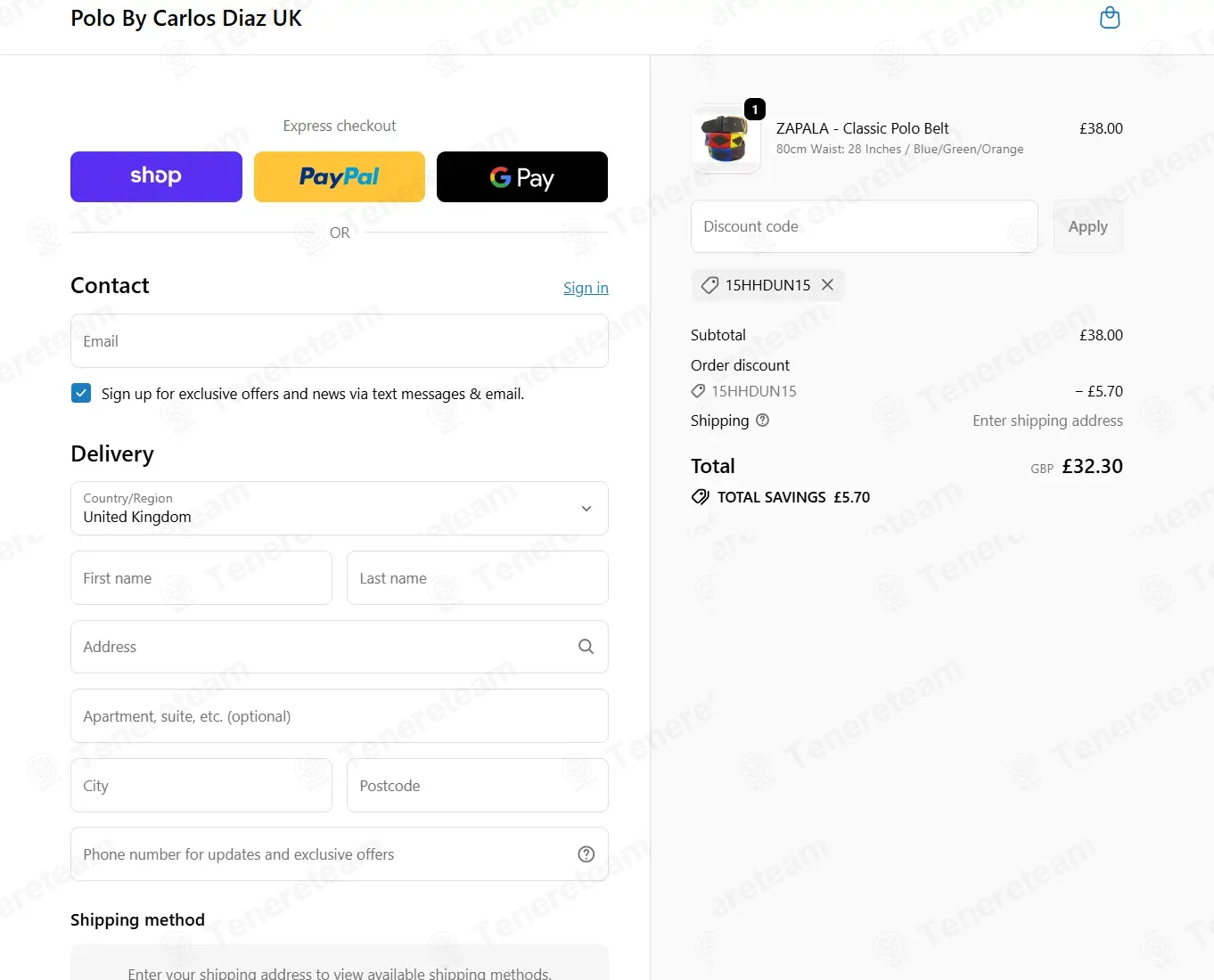 Polo By Carlos Diaz UK coupon code: 15% off with 15HHDUN15. Tested and valid as 1 month ago.