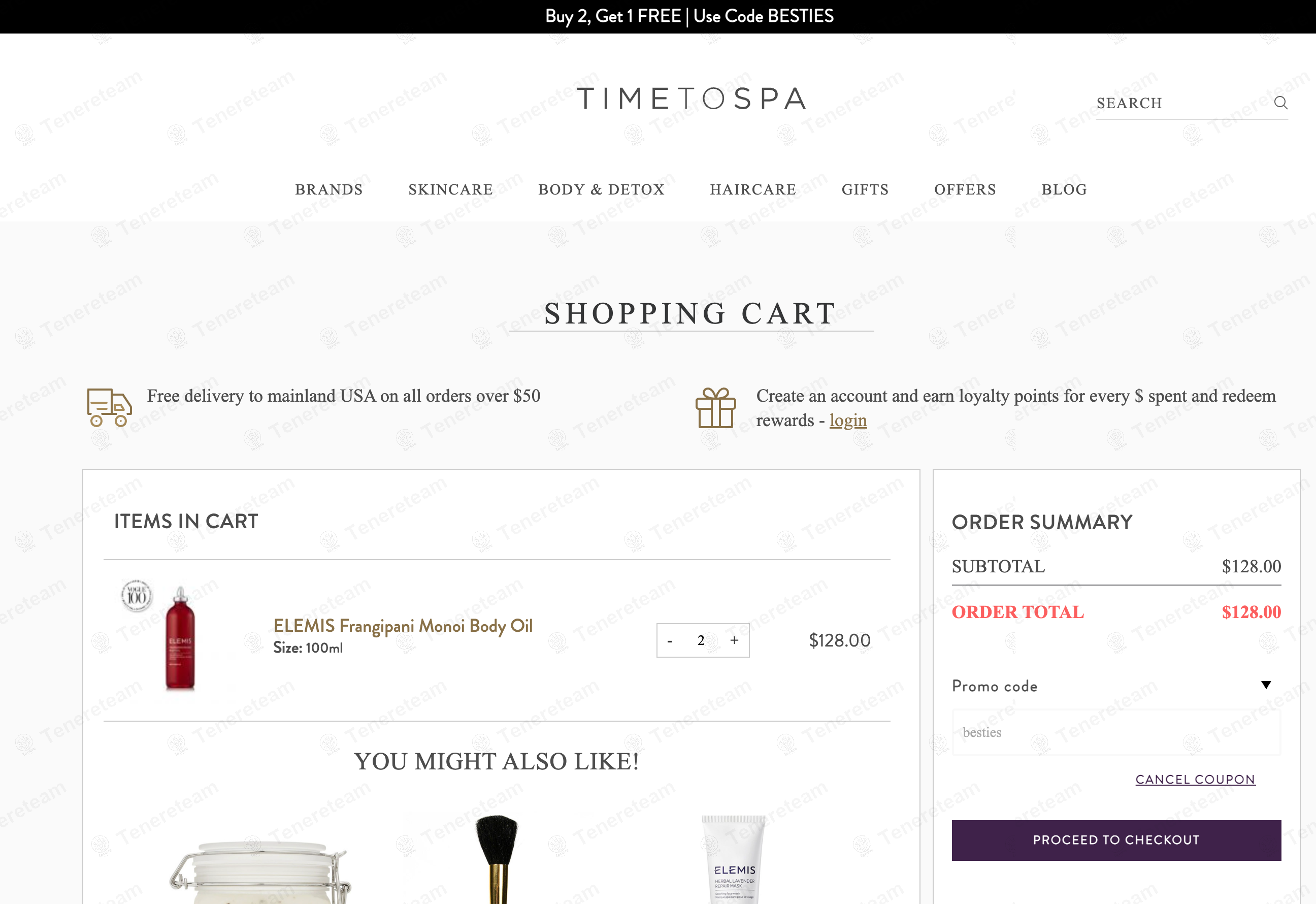 Mandara Spa apply coupon code