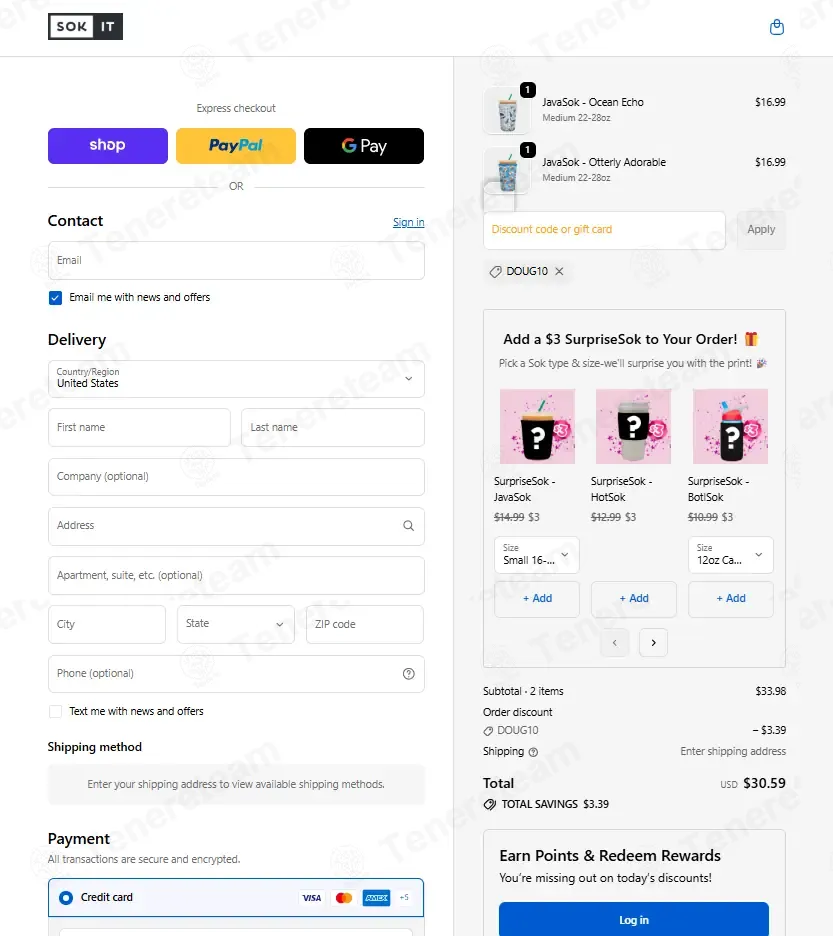Sok It coupon code: 10% off with DOUG10. Tested and valid as 2 months ago.