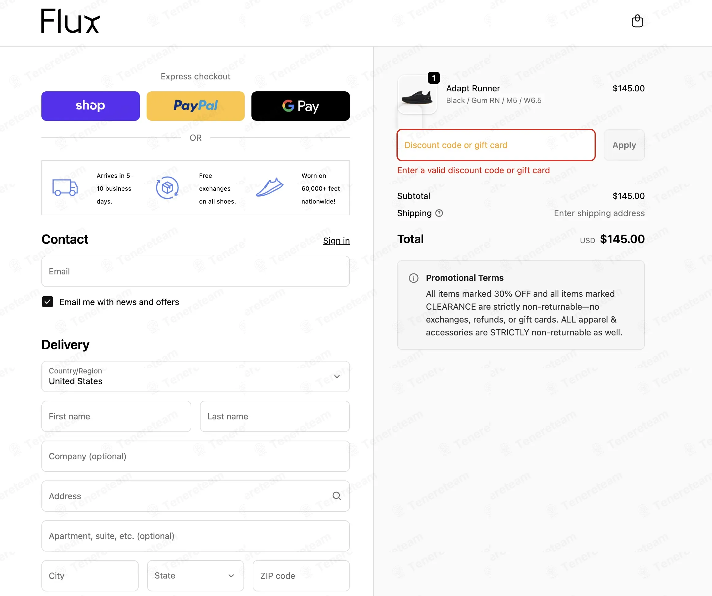 Flux Footwear coupon code: 30% off with KNITTRAINER30. Tested and valid as 2 months ago.