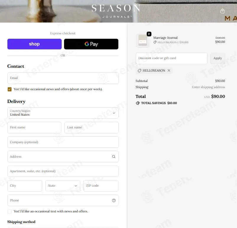 Season Journals coupon code: 10% off with HELLOSEASON. Tested and valid as 4 months ago.