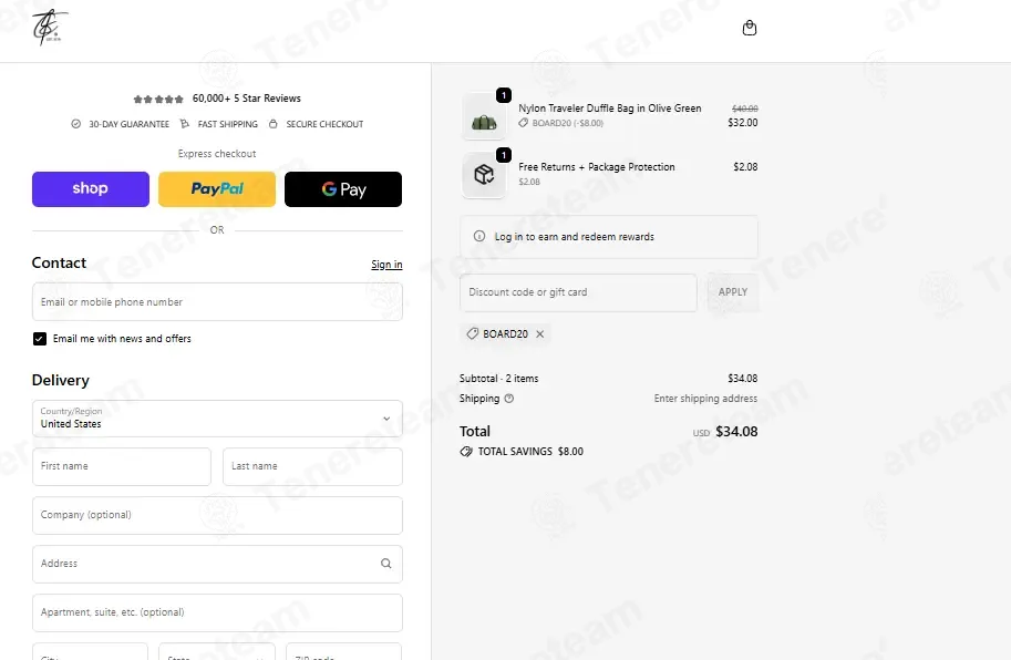 Tote Carry coupon code: 20% off with BOARD20. Tested and valid as 6 days ago.