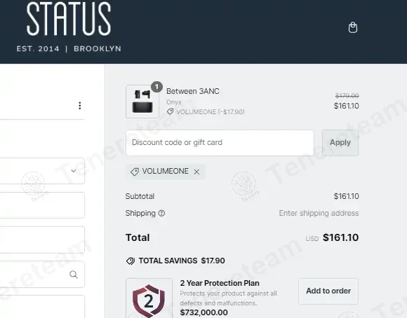 Status Co coupon code: 10% off with VOLUMEONE. Tested and valid as 1 year ago.