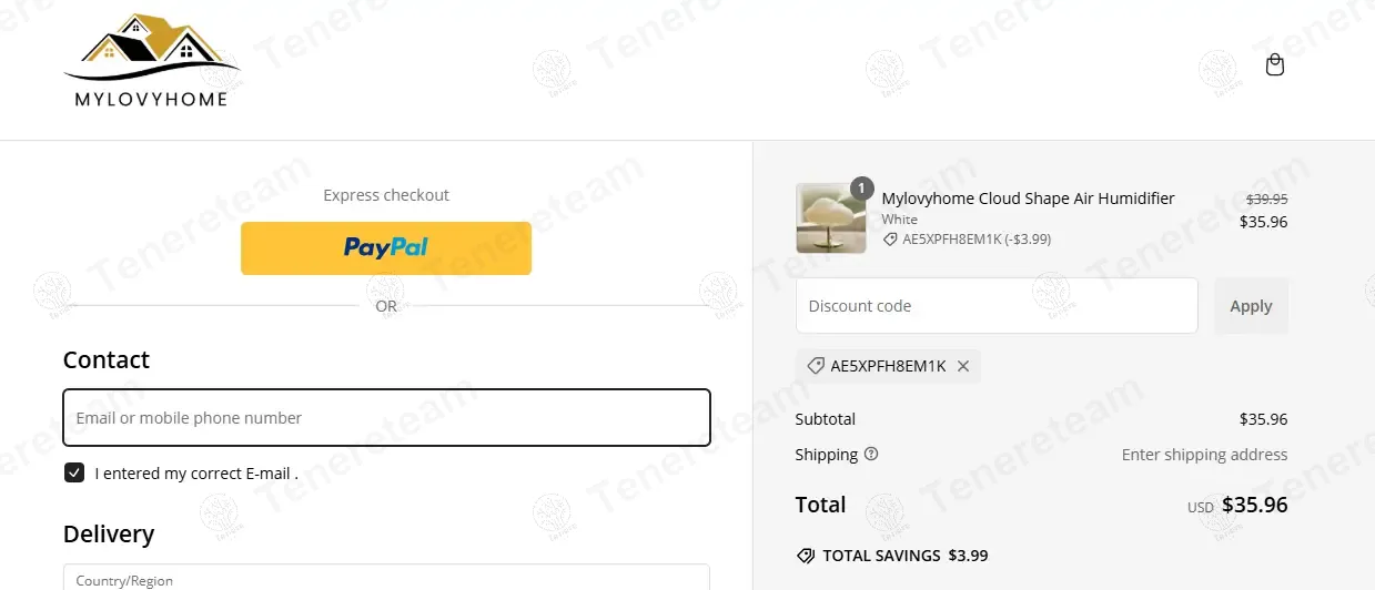 My Lovy Home coupon code: 10% off with AE5XPFH8EM1K. Tested and valid as 1 year ago.