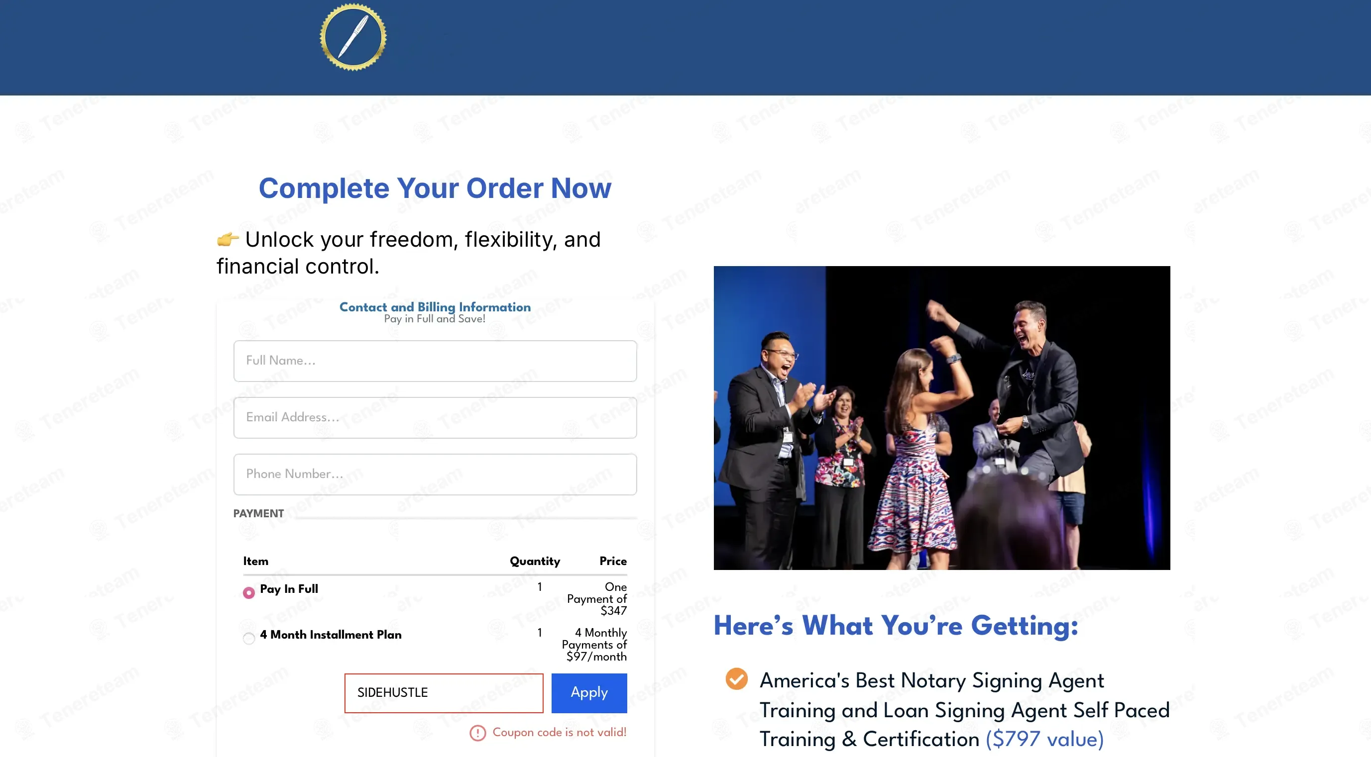 Loan Signing System coupon code: 10% off with SIDEHUSTLE. Tested and valid as 2 weeks ago.