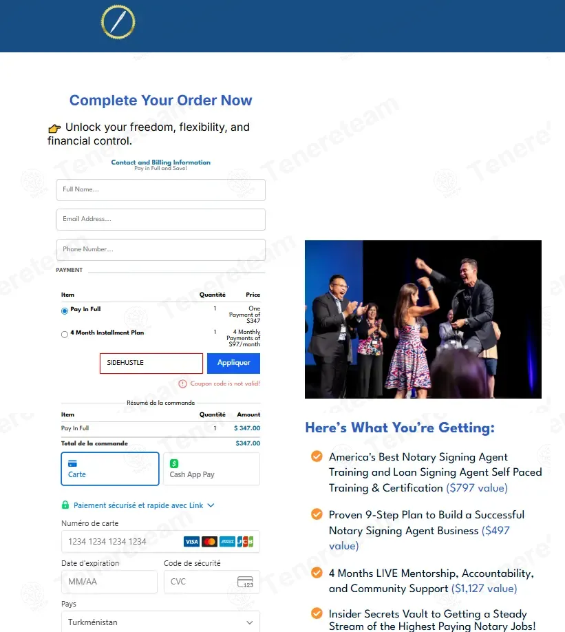 Loan Signing System coupon code: 10% off with SIDEHUSTLE. Tested and valid as 2 weeks ago.