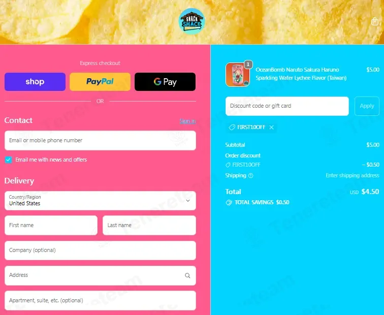 Snack Shack Drive Thru coupon code: 10% off with FIRST10OFF. Tested and valid as 8 months ago.