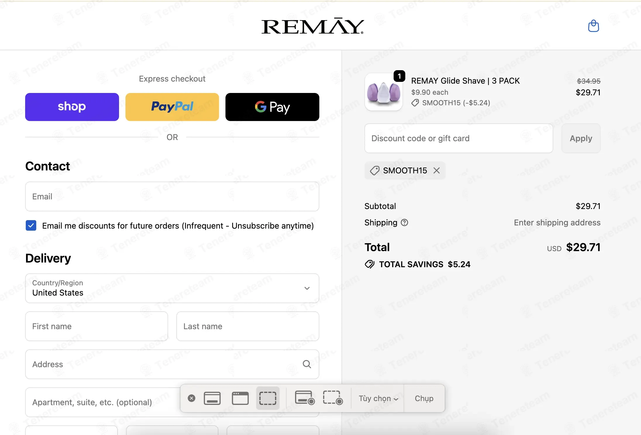 REMAY Shave Gel Bars coupon code: 15% off with SMOOTH15. Tested and valid as 6 days ago.