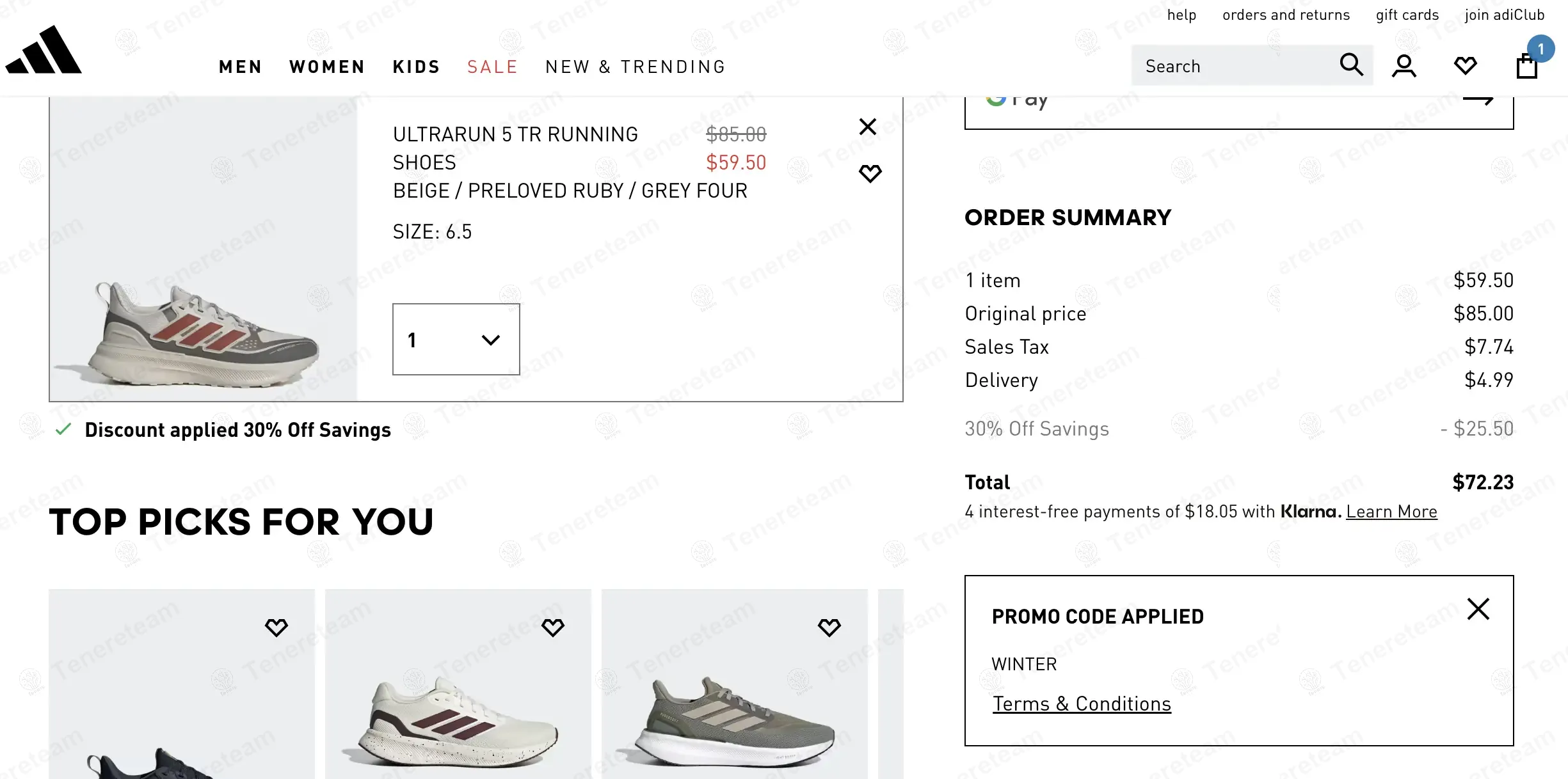 Adidas coupon code: 30% off with WINTER. Tested and valid as 1 year ago.