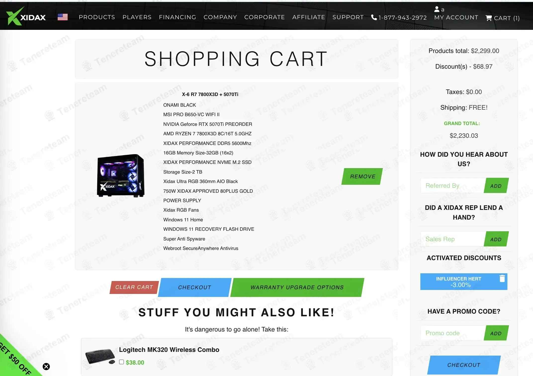 Xidax coupon code: 3% off with HERT. Tested and valid as 4 months ago.