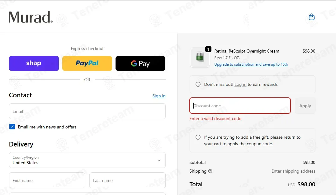 Murad Skin Care coupon code: 15% off with BRANDLOCK15. Tested and valid as 2 months ago.