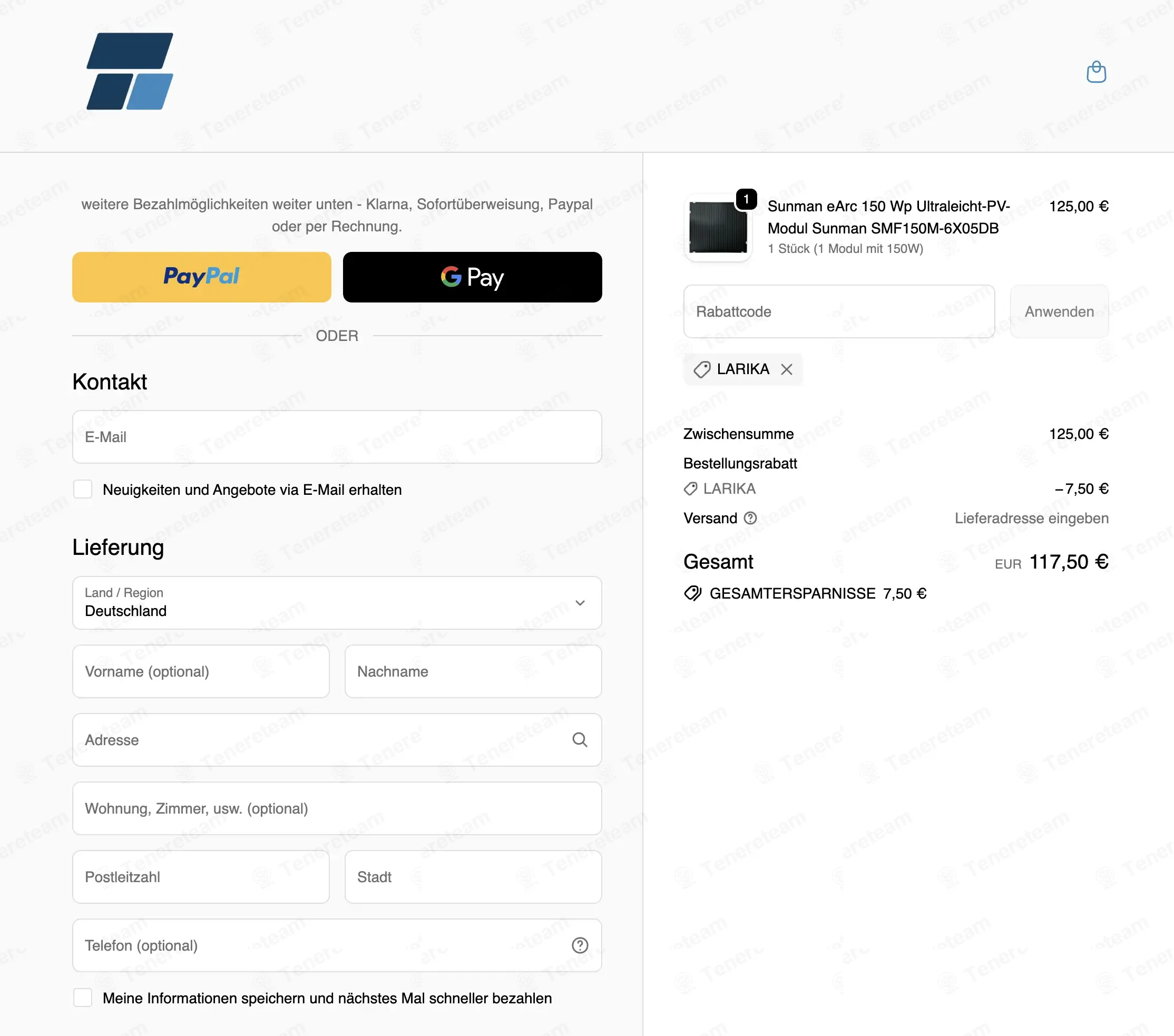 BalkonSolar Deutschland coupon code: 6% off with LARIKA. Tested and valid as 1 month ago.