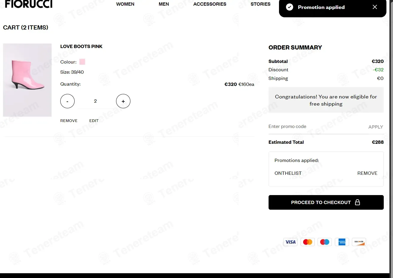 Fiorucci coupon code: 10% off with ONTHELIST. Tested and valid as 8 months ago.