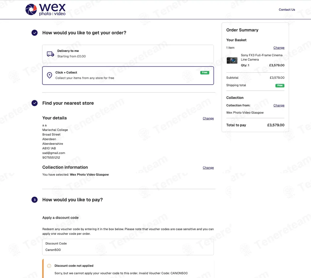 Wex Photo Video coupon code: £500 off with Canon500. Tested and valid as 3 months ago.