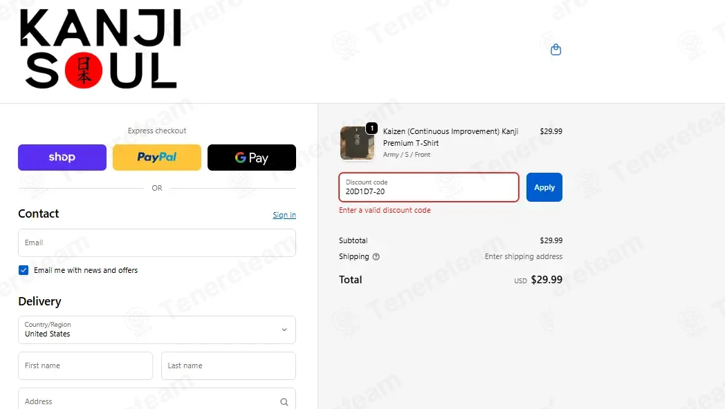 Kanji Soul coupon code: 20% off with 20D1D7-20. Tested and valid as 1 month ago.