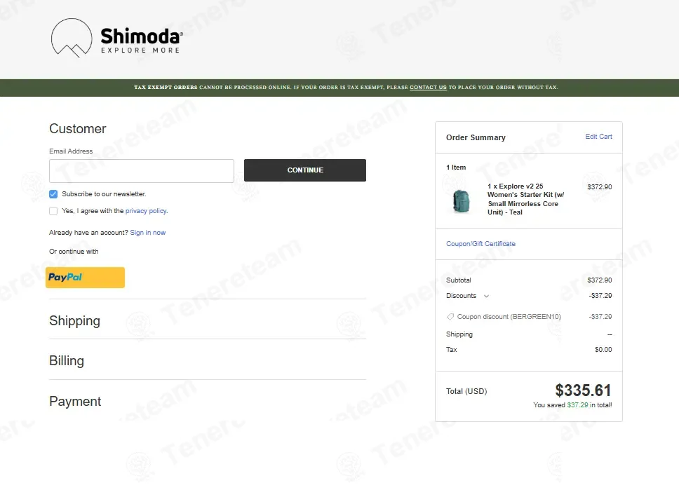 Shimoda Designs coupon code: 10% off with BERGREEN10. Tested and valid as 1 month ago.