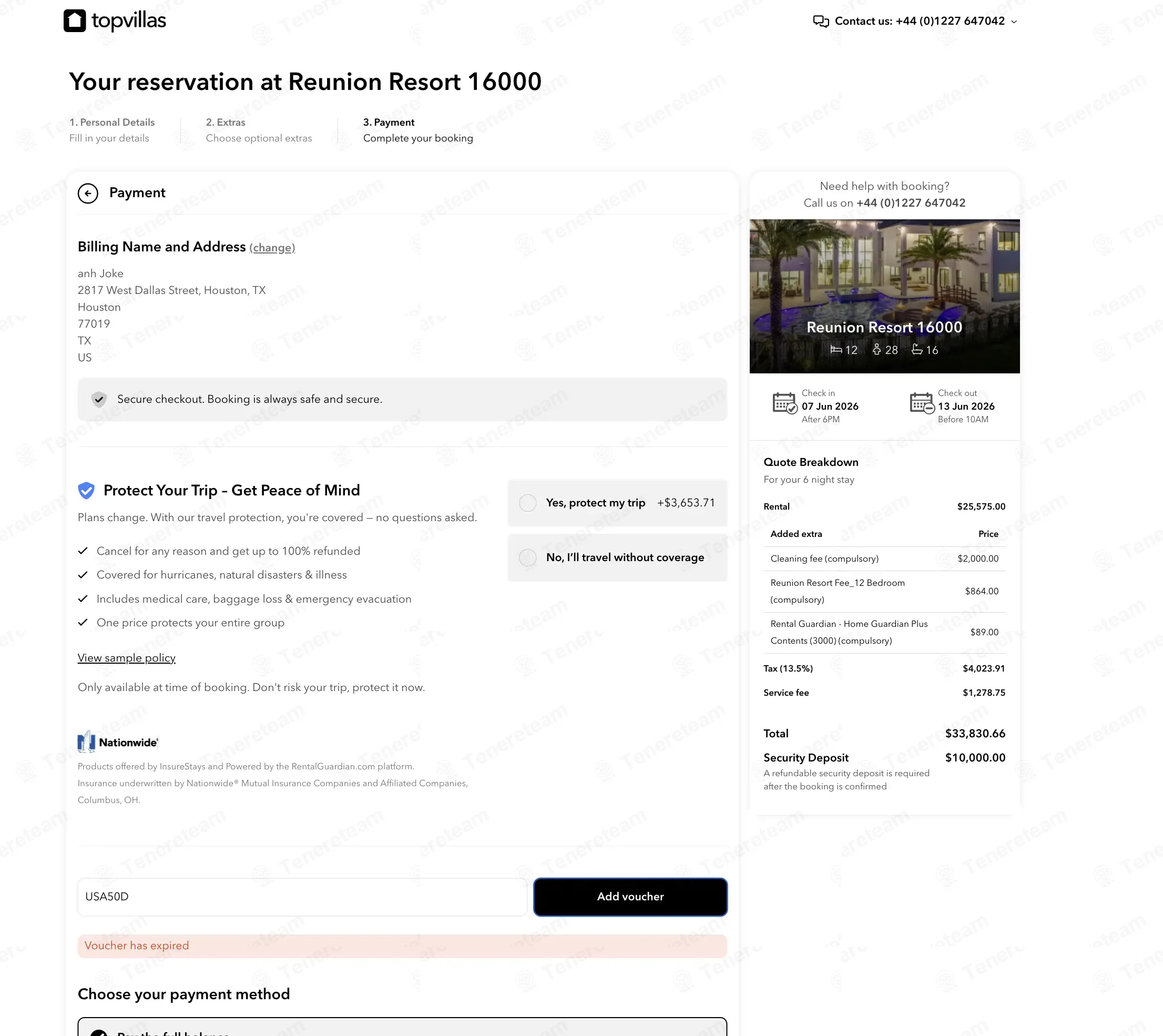 The Top Villas coupon code: $50 off with USA50D. Tested and valid as 1 month ago.