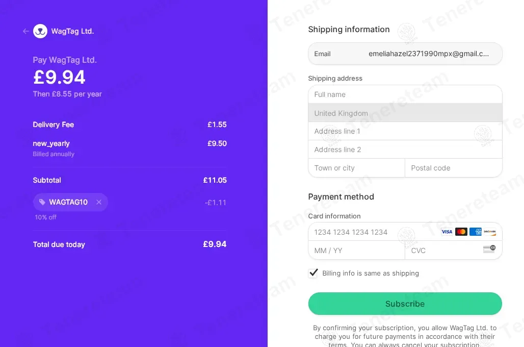 Wag Tag UK coupon code: 10% off with WAGTAG10. Tested and valid as 11 months ago.