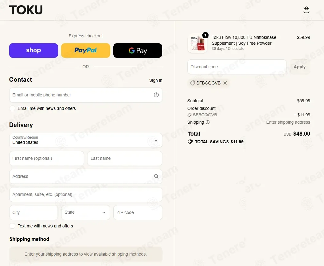 Toku Health coupon code: 20% off with SFBGQGVB. Tested and valid as 51 seconds ago.