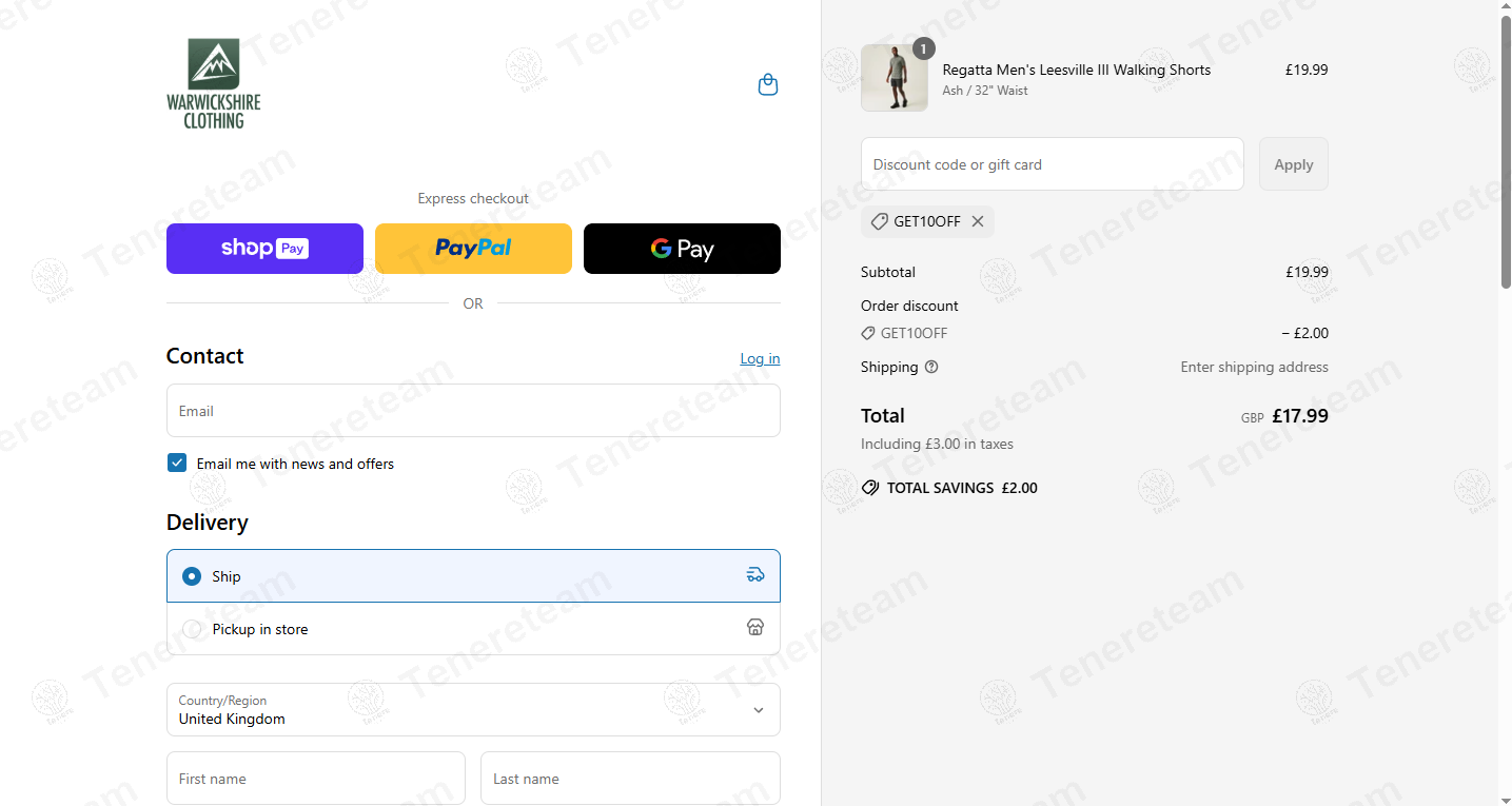 Warwickshire Clothing coupon code: 10% off with GET10OFF. Tested and valid as 9 months ago.