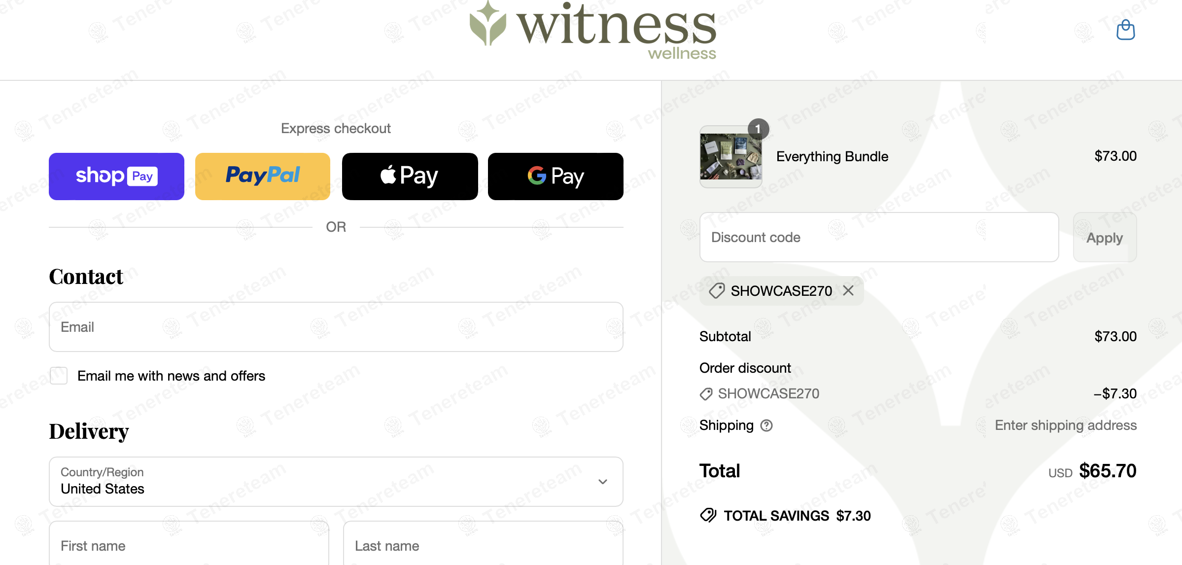 Witness Wellness coupon code: 10% off with SHOWCASE270. Tested and valid as 1 year ago.