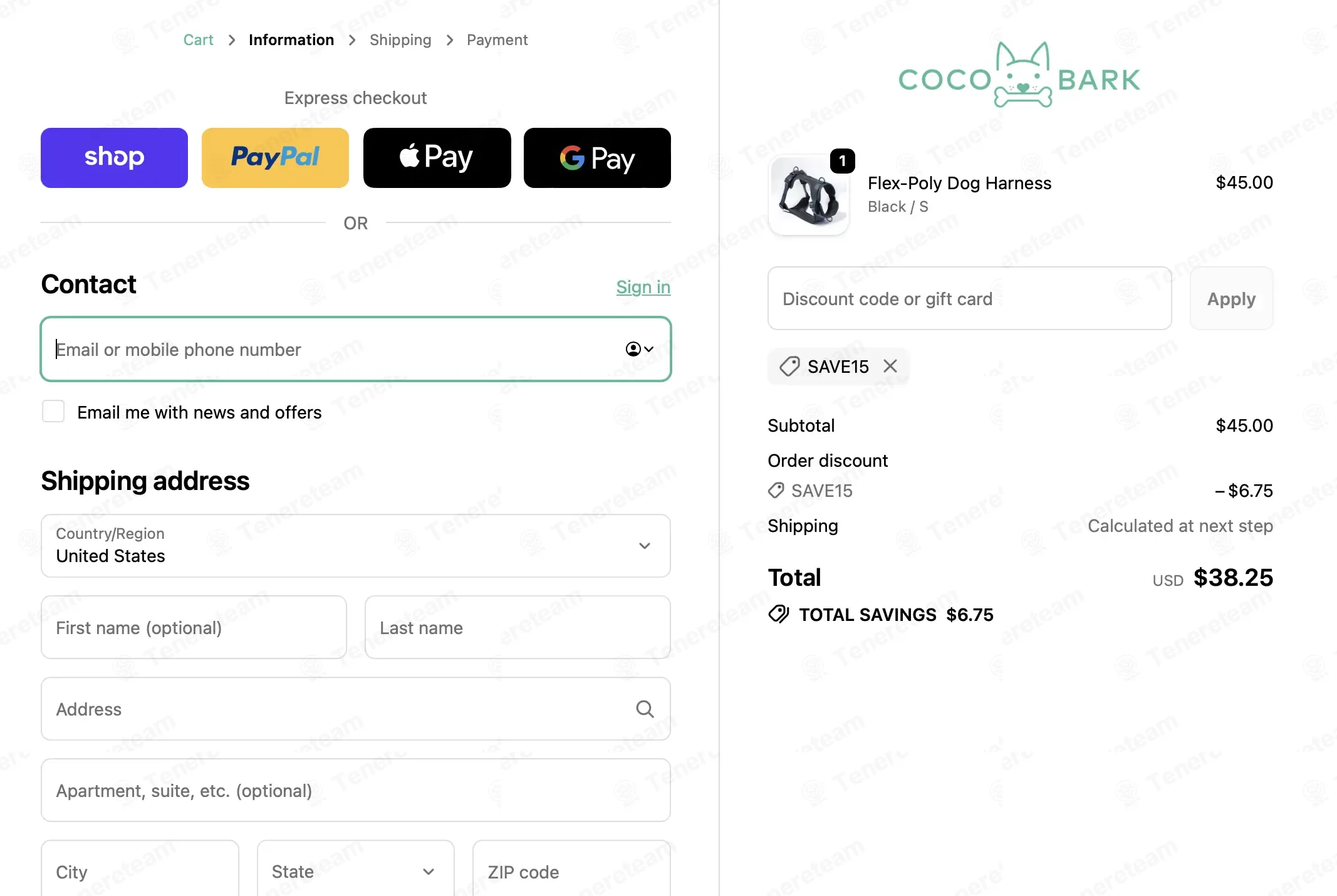 Coco & Bark coupon code: 15% off with SAVE15. Tested and valid as 9 months ago.