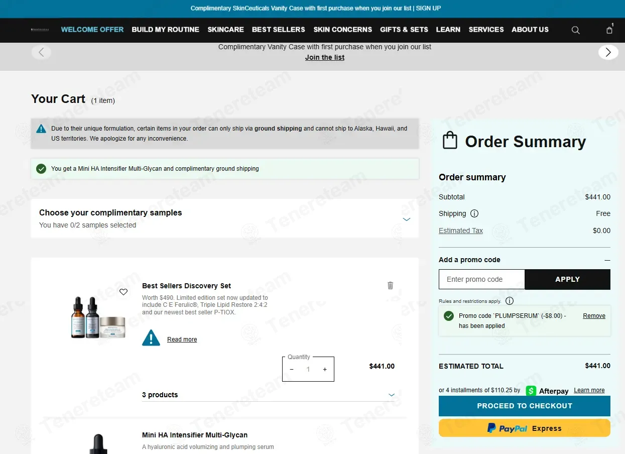 SkinCeuticals coupon code: $8 off with PLUMPSERUM. Tested and valid as 1 month ago.