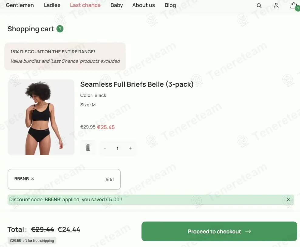 Bamboo Basics coupon code: €5 off with BB5NB. Tested and valid as 1 year ago.
