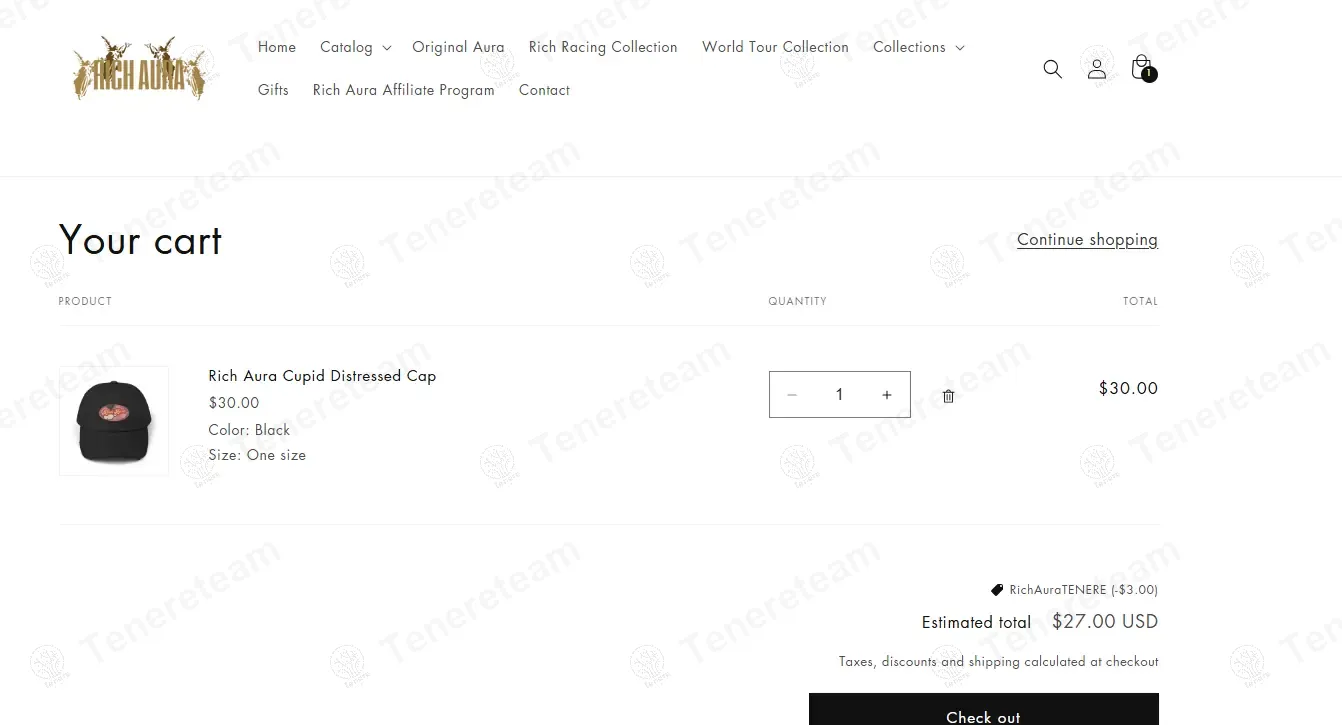Rich Aura coupon code: 10% off with RichAuraTENERE. Tested and valid as 1 year ago.