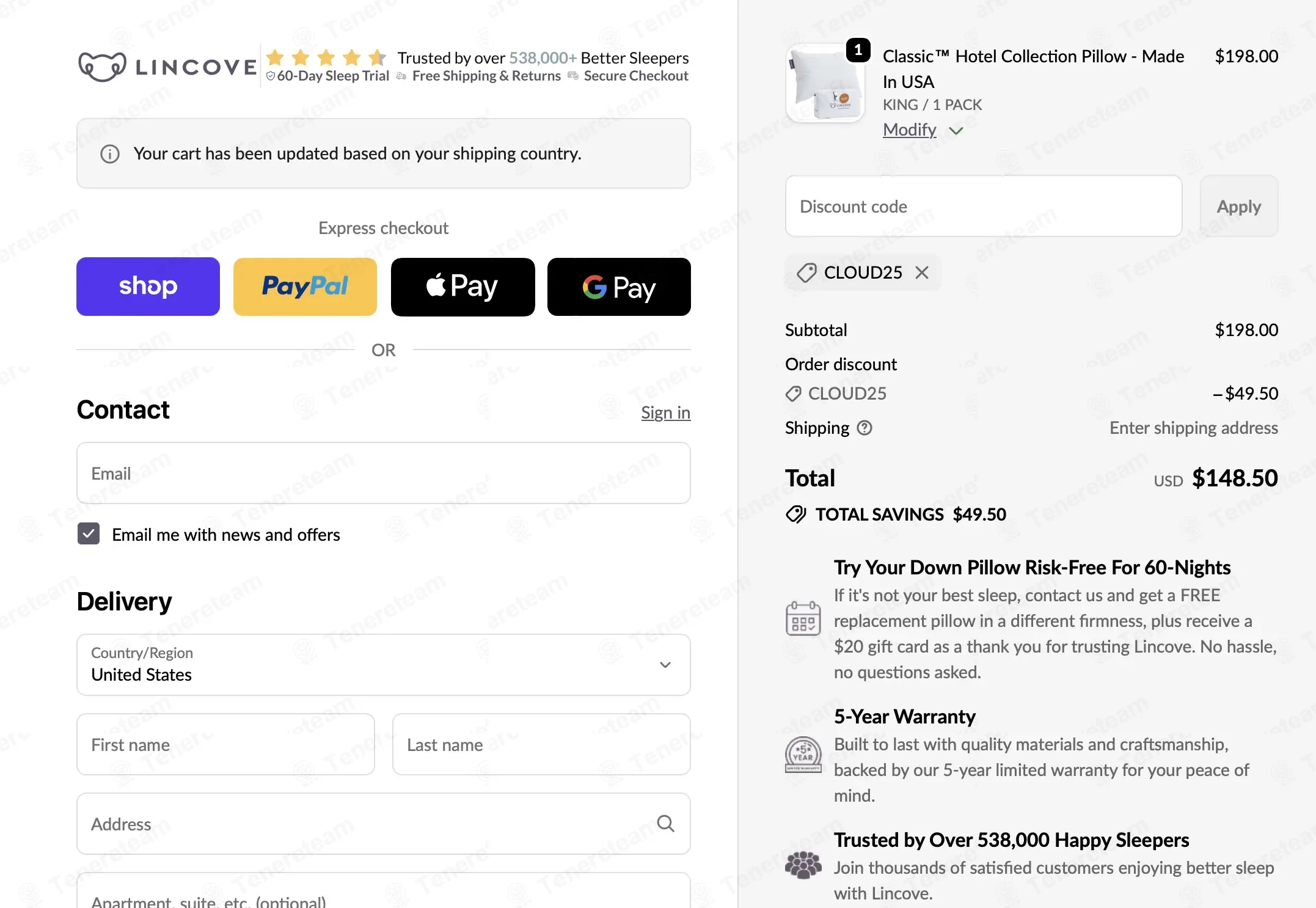 Lincove coupon code re-checked and confirmed working at checkout