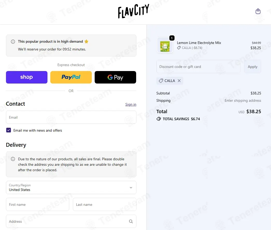 Flavcity Shop coupon code: 15% off with CALLA. Tested and valid as 4 months ago.