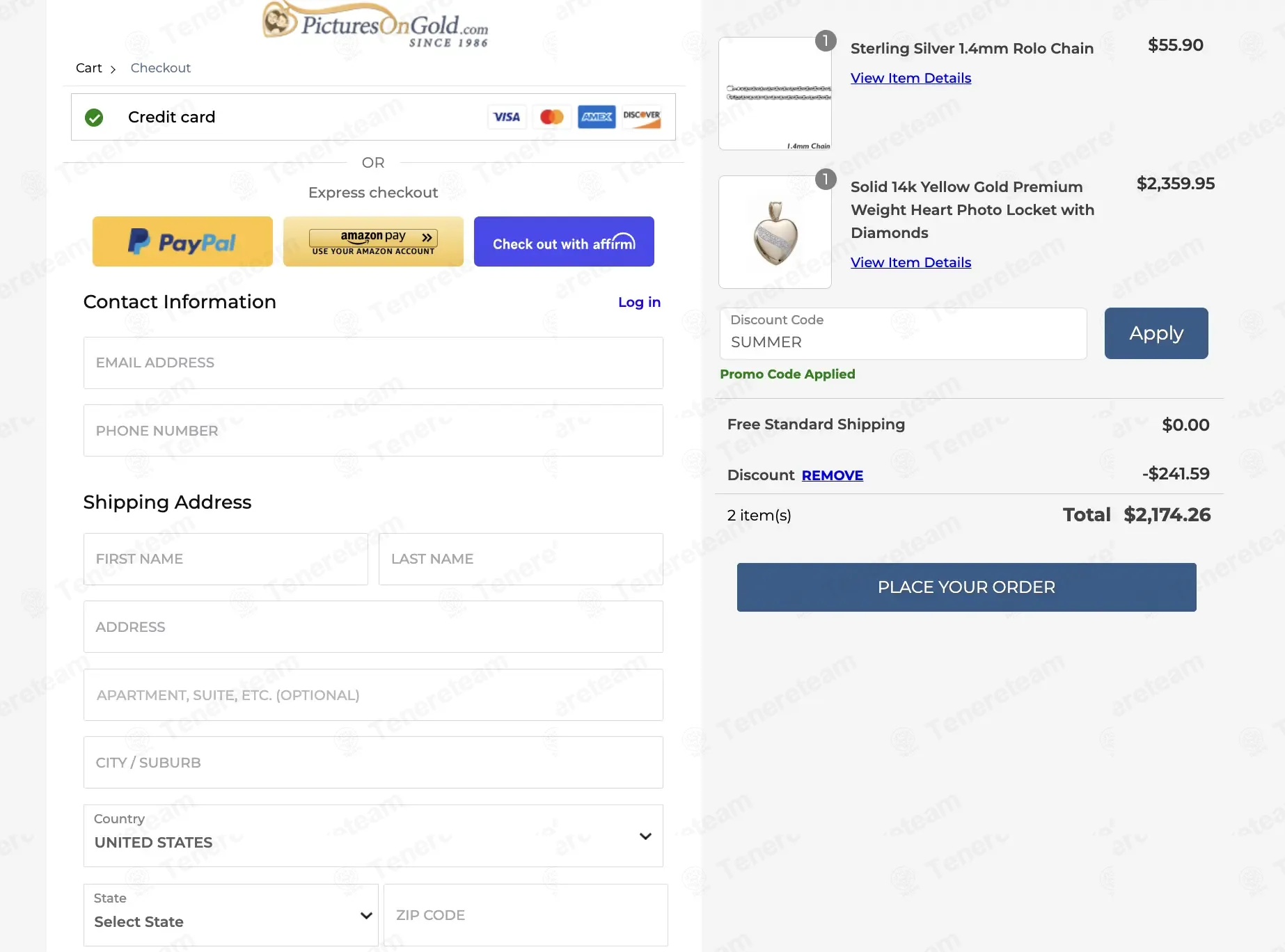Pictures On Gold coupon code: 10% off with SUMMER. Tested and valid as 1 week ago.