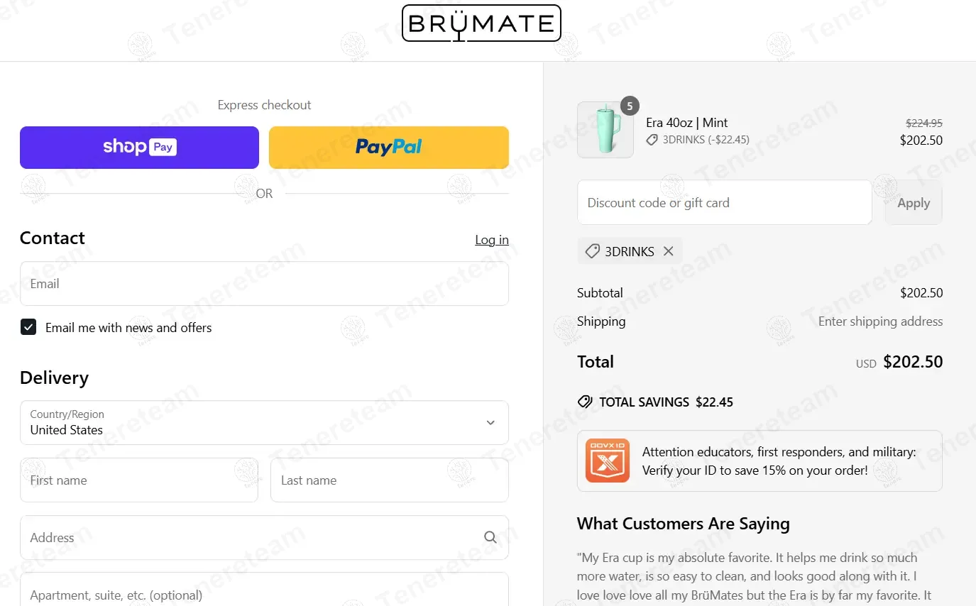 Brumate coupon code: 10% off with 3DRINKS. Tested and valid as 1 year ago.