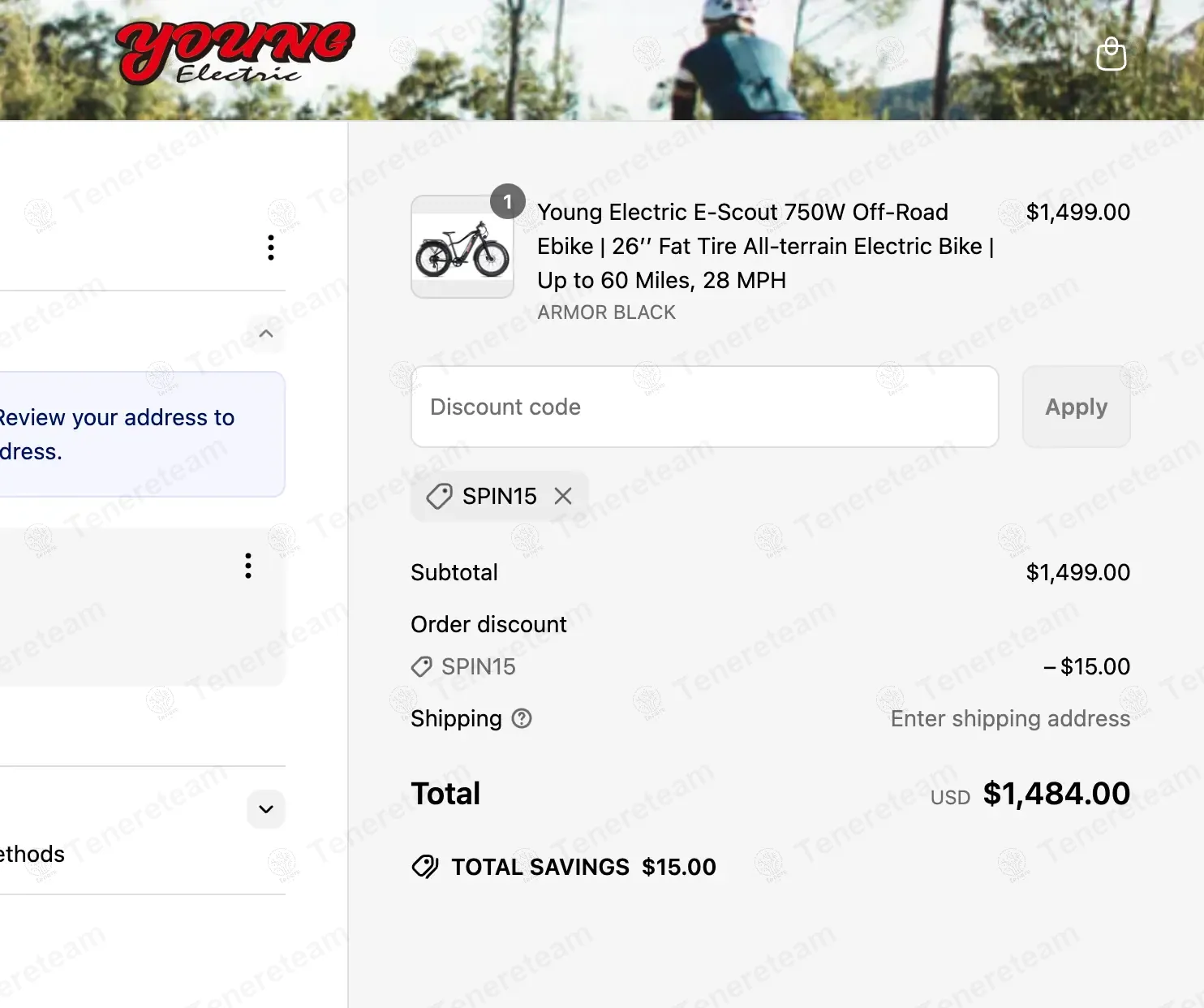 Young Electric Bikes coupon code: 15% off with Spin15. Tested and valid as 1 year ago.