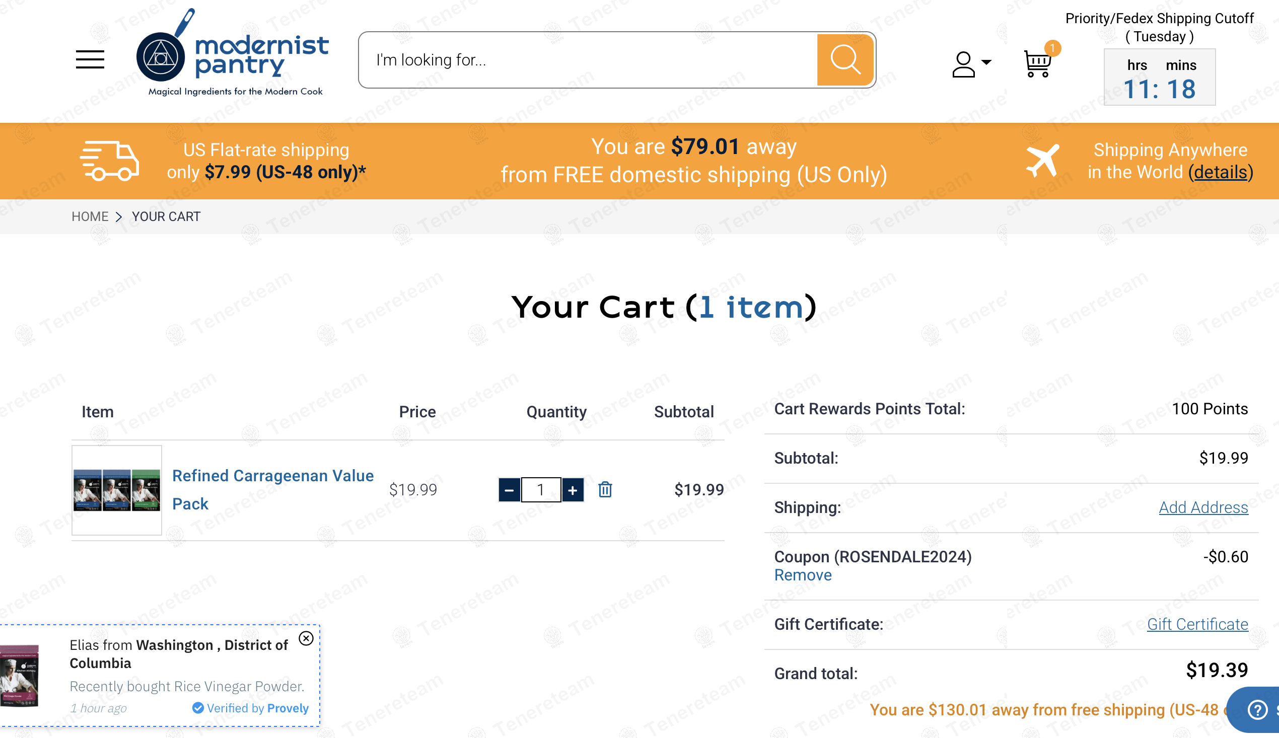 Modernist Pantry coupon code: 3% off with ROSENDALE2024. Tested and valid as 1 year ago.