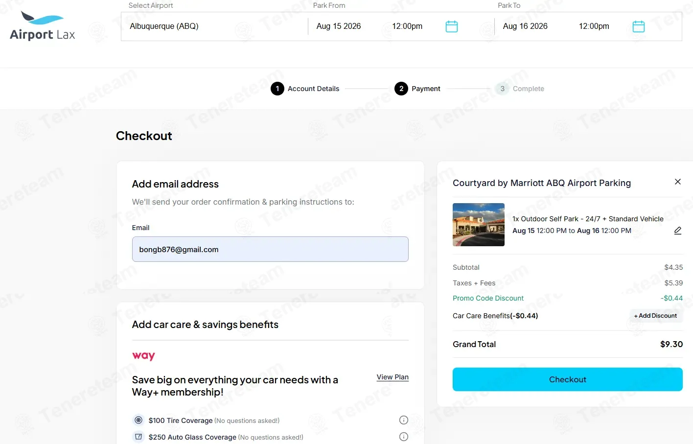 Airport Lax apply coupon code