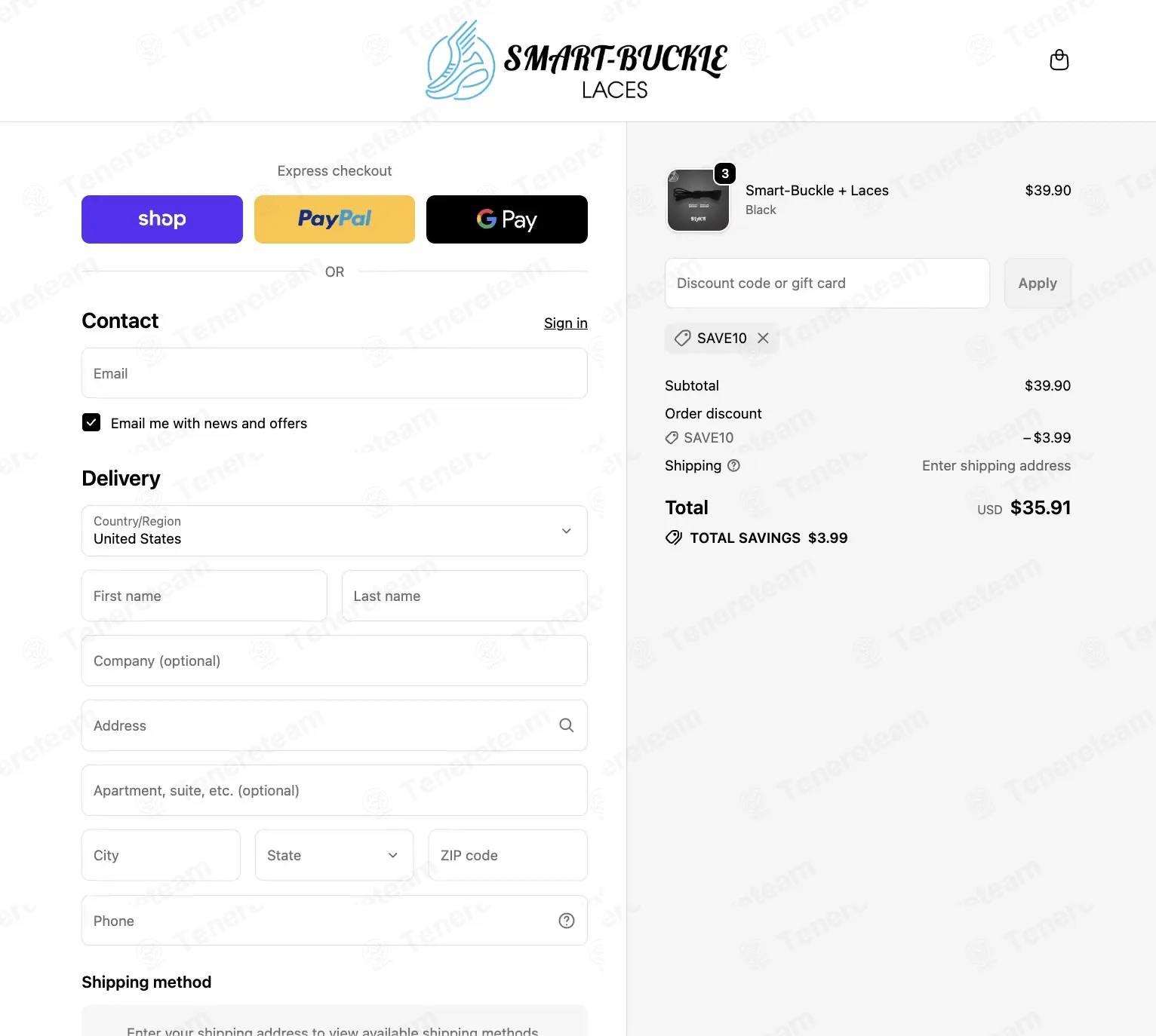 Smart Buckle Laces coupon code: 10% off with SAVE10. Tested and valid as 1 month ago.