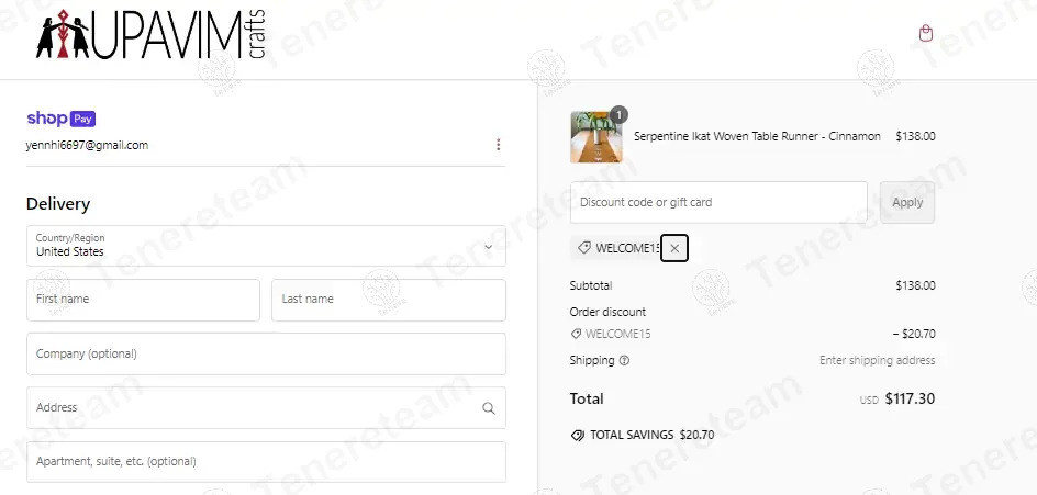 UPAVIM Crafts coupon code: 15% off with WELCOME15. Tested and valid as 1 year ago.