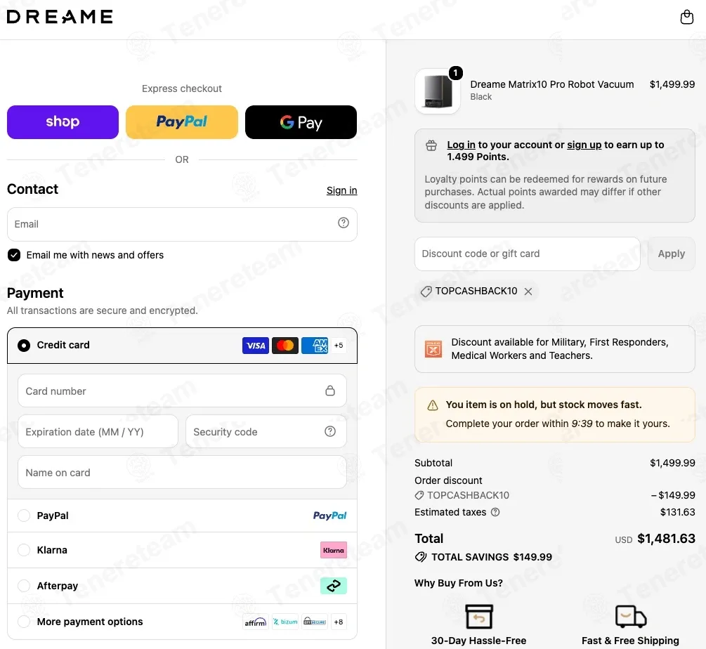 Dreametech apply coupon code