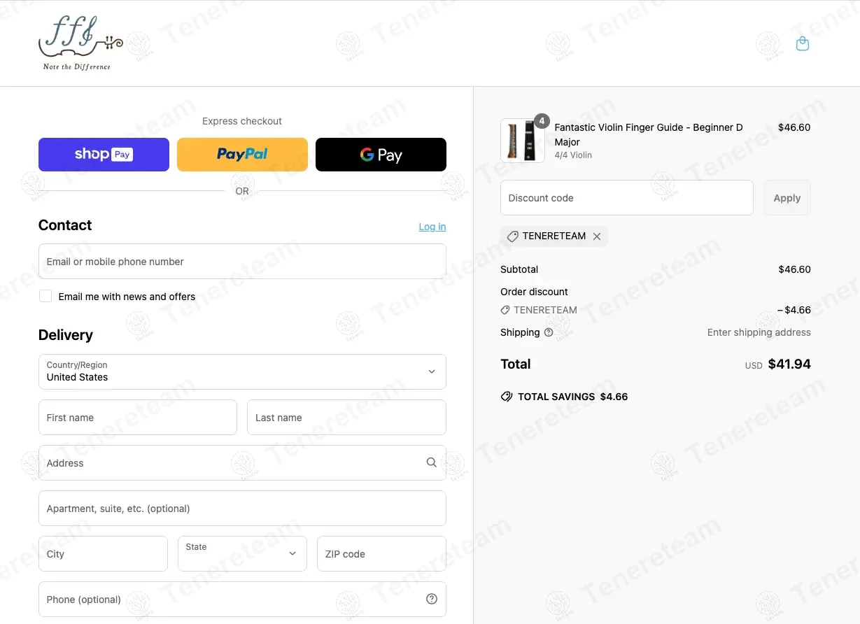 Fantastic Finger Guides coupon code: 10% off with TENERETEAM. Tested and valid as 8 months ago.