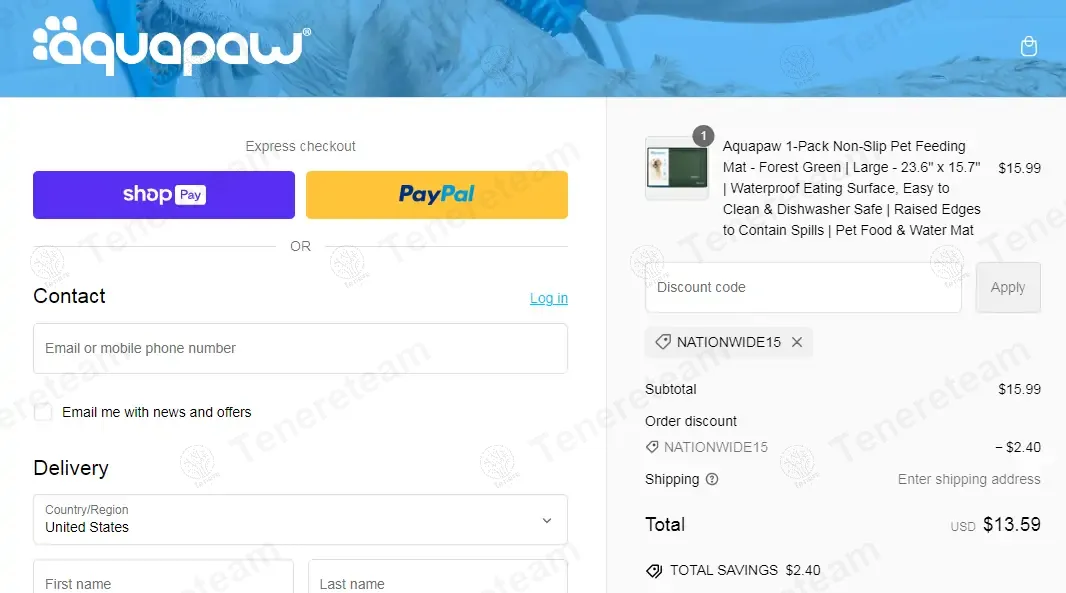 Aquapaw coupon code: 15% off with NATIONWIDE15. Tested and valid as 1 year ago.