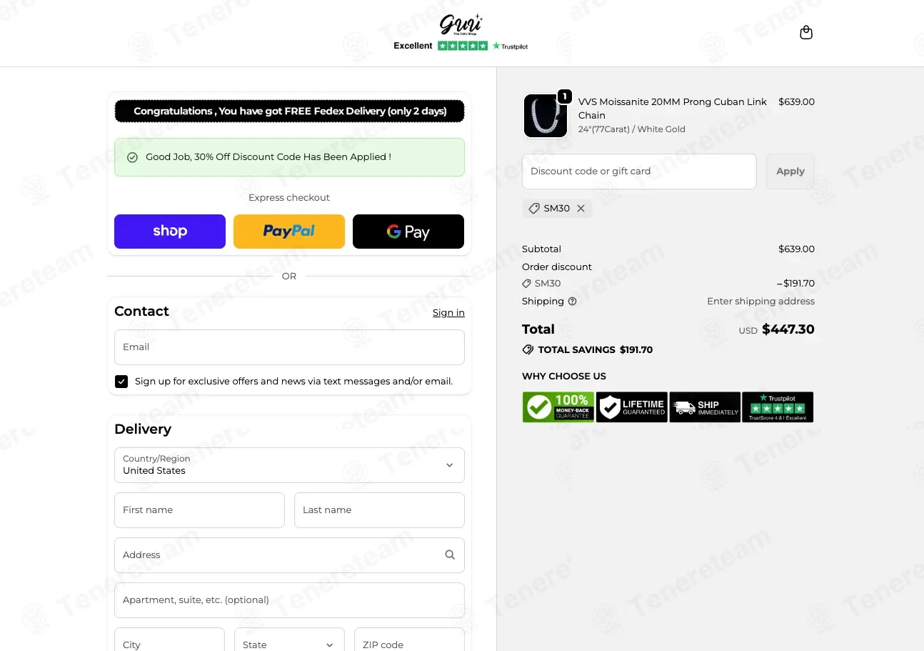 The GUU Shop coupon code: 30% off with SM30. Tested and valid as 3 months ago.