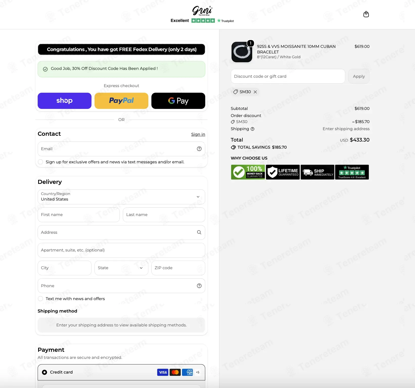 The GUU Shop coupon code: 30% off with SM30. Tested and valid as 3 months ago.