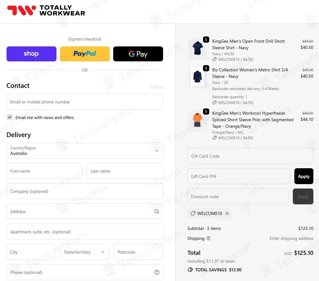 Totally Workwear coupon code: 10% off with WELCOME10. Tested and valid as 8 months ago.