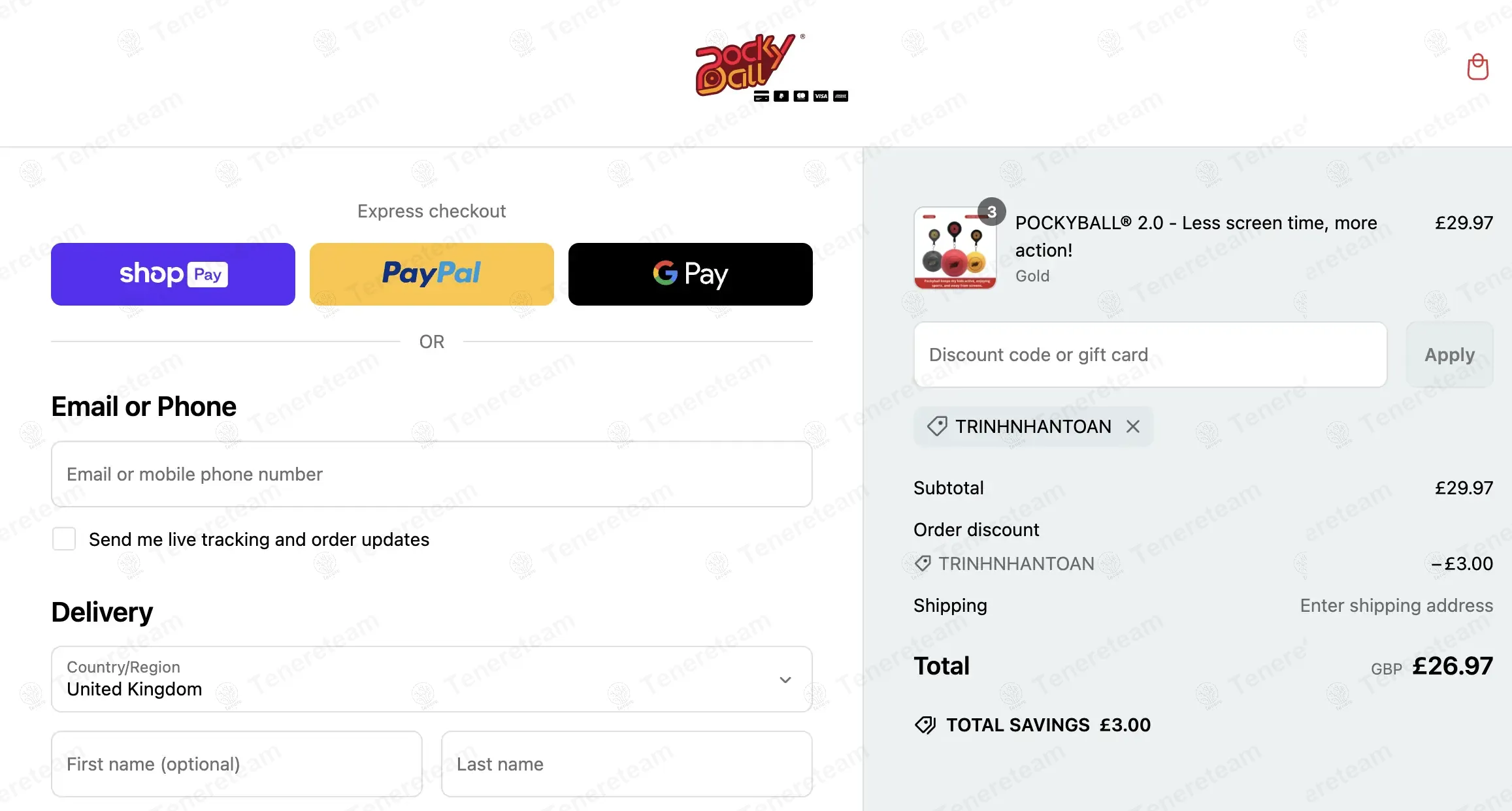 PockyBall UK coupon code: 10% off with TRINHNHANTOAN. Tested and valid as 1 year ago.