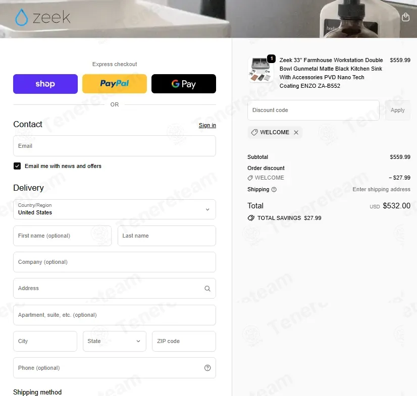 Zeek Living coupon code: 5% off with WELCOME. Tested and valid as 5 months ago.
