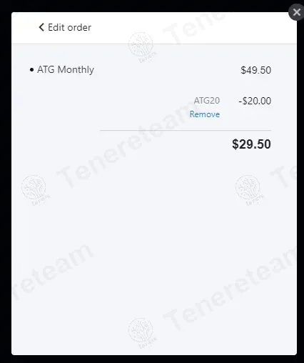 ATG Online Coaching coupon code: $20 off with ATG20. Tested and valid as 11 months ago.